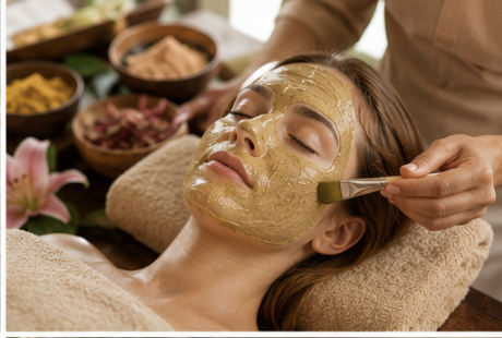 Mukhlepa Ayurvedic herbal facial treatment